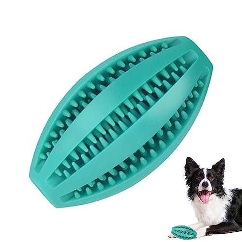 Niktule Hundepuzzle-Kauspielzeug - Super Dog Toys Robustes Kauspielzeug für Hunde | Mentale Stimulation Leckerli Gummiball Hundespielzeug Rugby-Form zum Spielen, großer Hund, Hund, Welpe, Katze von Niktule