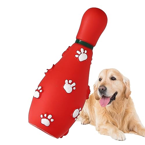 Niktule Kauspielzeug für Hunde hundespielzeug Weihnachten,Robustes Hundespielzeug quietschend,Weihnachts-Kauspielzeug für Haustiere zur Zahnreinigung mittelgroßer und großer Rassen von Niktule