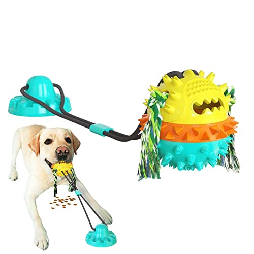 Niktule Saugschlepper Spielzeug - Beißspielzeug für Hunde zu Zerren,Hündchen-Training Leckereien Kinderkrankheiten Seil Spielzeug für Langeweile, Hundepuzzle Leckereien Futterspender Ball von Niktule