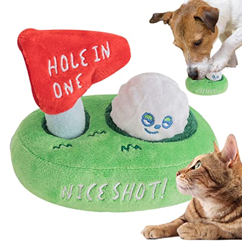 Niktule Spielzeug zur Bereicherung von Hunden | Plüsch-Golf-Hundefutter-Puzzle - Enrichment Snuffle Crinkle Toy, Nose Work Potato Chips Hundespielzeug für kleine, mittlere und große Hunde von Niktule