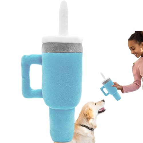 Niktule Tasse Hundespielzeug,Kaffeetasse Hundespielzeug,Langlebiges Kauspielzeug für Haustiere - Quietschendes, langlebiges Haustier-Kaubissspielzeug, weiches Hundezahnbürsten-Kauspielzeug, Niktule Tasse Hundespielzeug,Kaffeetasse Hundespielzeug,Langlebiges Kauspielzeug für Haustiere - Quietschendes, langlebiges Haustier-Kaubissspielzeug, weiches Hundezahnbürsten-Kauspielzeug, von Niktule