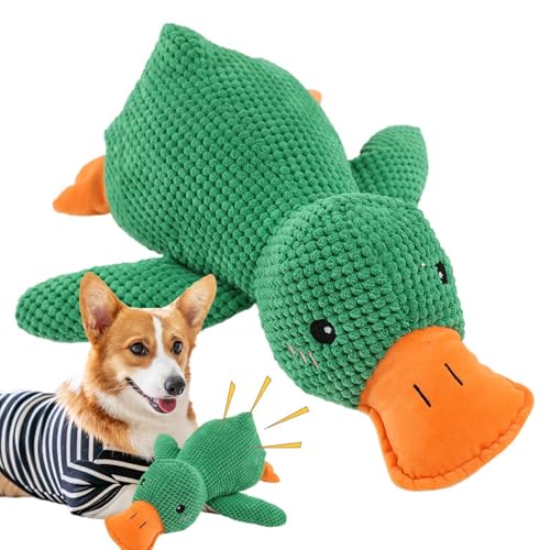 Quietschende Enten-Hundespielzeug, Beruhigende Enten-Hundespielzeug, Quietschendes Welpenspielzeug, Haustier-Plüsch-Enten-Stofftier, Quietschende Hunde Kauen Niedliches Interaktives Spielzeug Quietschende Enten-Hundespielzeug, Beruhigende Enten-Hundespielzeug, Quietschendes Welpenspielzeug, Haustier-Plüsch-Enten-Stofftier, Quietschende Hunde Kauen Niedliches Interaktives Spielzeug von Niktule