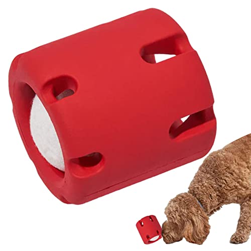 Tennis-Sturz-Hundepuzzle,Interaktives Hundespielzeug aus Naturkautschuk,Tennisball-Spielzeug für Hunde aus Naturkautschuk, Interaktiver Hundeball aus Naturkautschuk für die Freizeit zur Unterhaltung von Niktule