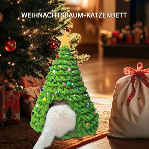 Weihnachtsbaum Katzenhaus Material | Katzenmöbel Material Set - Winterdekoration Höhle für Haustiere Hunde Katzen kalte Jahreszeit Weihnachtsbaum Katzenhaus Material | Katzenmöbel Material Set - Winterdekoration Höhle für Haustiere Hunde Katzen kalte Jahreszeit von Niktule