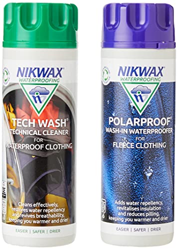 Nikwax Unisex Tech Wash/Polar Proof Doppelpack, blau, 0.3 von Nikwax