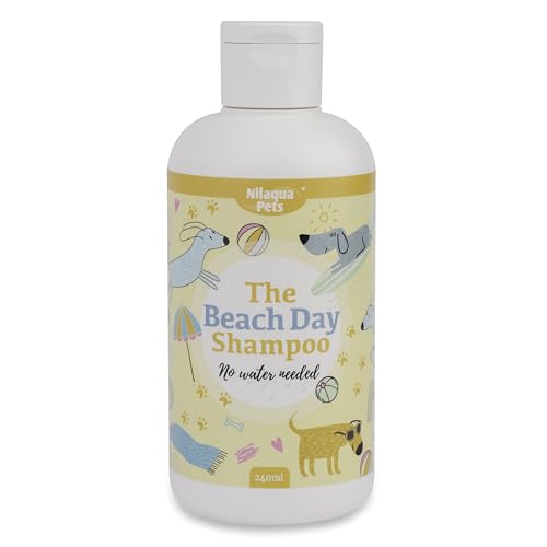 Nilaqua Pets Rinse Free 240 ml Hundeshampoo | Beach Day Hundeshampoo – ein Handtuch von Kokosnuss Haustier-Shampoo | benötigt kein Wasser | Reinigung entfernt Schmutz, Sand und Meersalz. Nilaqua Pets Rinse Free 240 ml Hundeshampoo | Beach Day Hundeshampoo – ein Handtuch von Kokosnuss Haustier-Shampoo | benötigt kein Wasser | Reinigung entfernt Schmutz, Sand und Meersalz. von Nilaqua