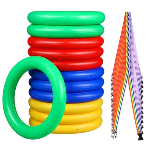 Anti-Verlust-Leinen-Set für Kinder, 12-teilig (3 rot + 3 gelb + 3 blau + 3 grün), ideal, um zu verhindern, dass Kinder in Warteschlangen, Kindergärten und Ausflügen verloren gehen, bunt von Niltracy