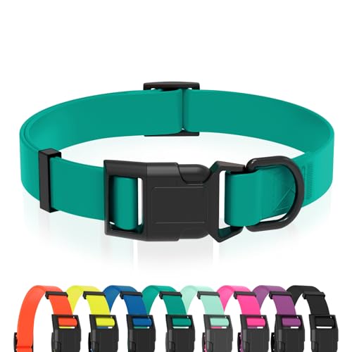 Nimble Wasserdichtes Hundehalsband, leicht zu reinigendes Gummihalsband mit Schnellverschluss, passend für kleine, mittlere oder große Hunde Nimble Wasserdichtes Hundehalsband, leicht zu reinigendes Gummihalsband mit Schnellverschluss, passend für kleine, mittlere oder große Hunde von Nimble