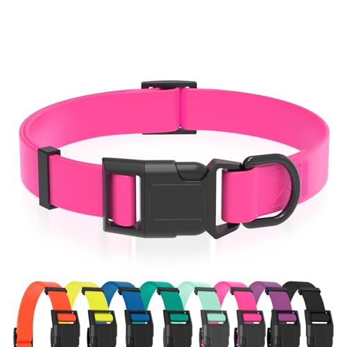 Nimble Wasserdichtes Hundehalsband, leicht zu reinigendes Gummihalsband mit Schnellverschluss, passend für kleine, mittlere oder große Hunde Nimble Wasserdichtes Hundehalsband, leicht zu reinigendes Gummihalsband mit Schnellverschluss, passend für kleine, mittlere oder große Hunde von Nimble