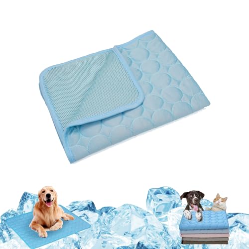 Nimedala Kühlmatte für Hunde, groß, Kühlmatte für Hunde und Katzen (Light Blue,XL) von Nimedala
