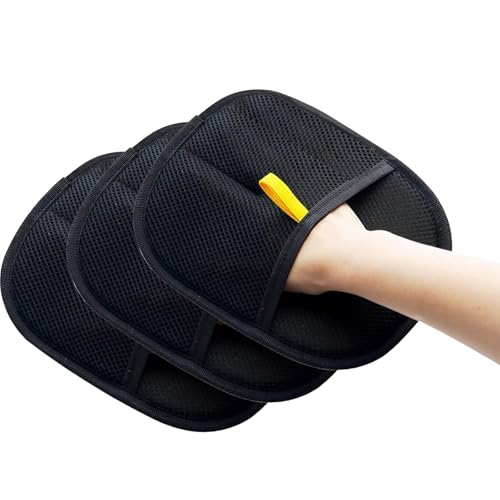 Nimedala Tierhaarentfernungshandschuh, Fellpflegehandschuh für Hunde und Katzen (3Pcs) von Nimedala