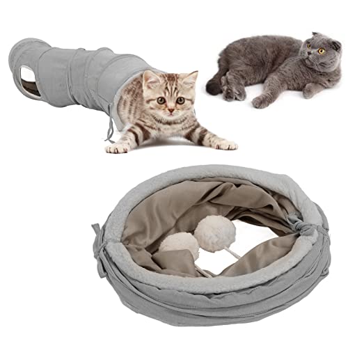 Nimomo Katzentunnel, Faltbarer Zusammenklappbares S-Förmiges Katzenspielröhrenspielzeug mit Hängendem Ball, Intelligenzspielzeug für Kaninchen, Kätzchen, Welpen und Kleine Haustiere Nimomo Katzentunnel, Faltbarer Zusammenklappbares S-Förmiges Katzenspielröhrenspielzeug mit Hängendem Ball, Intelligenzspielzeug für Kaninchen, Kätzchen, Welpen und Kleine Haustiere von Nimomo