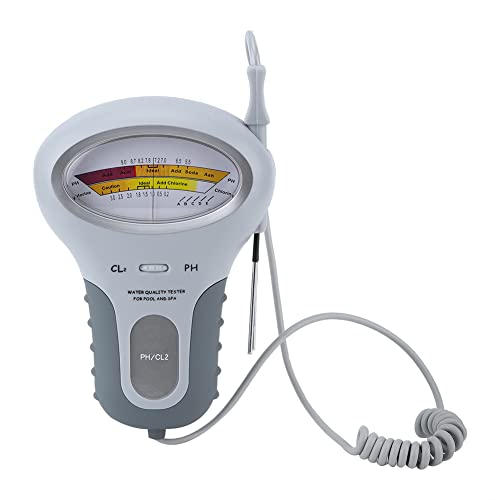 Nimomo Wasserqualitätstester PH/CL-Messgerät CL2 Chlortester Wasserdetektor für Schwimmbadaquarium Nimomo Wasserqualitätstester PH/CL-Messgerät CL2 Chlortester Wasserdetektor für Schwimmbadaquarium von Nimomo