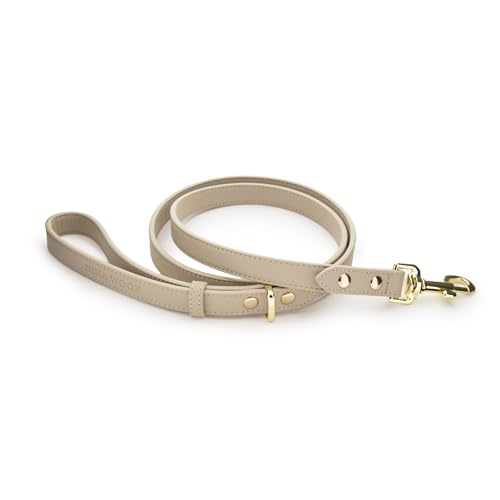 NINA WOOF Cupertino Hundeleine - Vegane Lederleinen für kleine bis große Hunde - Strapazierfähige Leinen zum Spazierengehen und Trainieren deines Hundes - Farbe Beige. NINA WOOF Cupertino Hundeleine - Vegane Lederleinen für kleine bis große Hunde - Strapazierfähige Leinen zum Spazierengehen und Trainieren deines Hundes - Farbe Beige. von Nina Woof