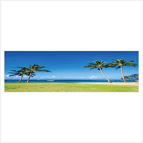 NineHui Hintergrund-Aufkleber für Aquarien, Tropische Entspannung, 60 x 30 cm, L23.6 x H19.6, Color10 von NineHui