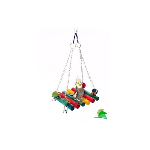 Ninfasweb - Holzspielzeug für mittelgroße und große Papageien Größe XL NF von Ninfasweb