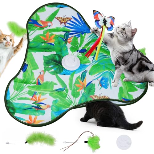 Ninonly 4 in 1 Interaktives Katzenspielzeug Automatisches Katzenspielzeug mit 3 Spielmodi 3 Realistischen Geräuschen und Flatterndem Schmetterling Intelligenzspielzeug Für Katzen mit Bewegungssensor Ninonly 4 in 1 Interaktives Katzenspielzeug Automatisches Katzenspielzeug mit 3 Spielmodi 3 Realistischen Geräuschen und Flatterndem Schmetterling Intelligenzspielzeug Für Katzen mit Bewegungssensor von Ninonly