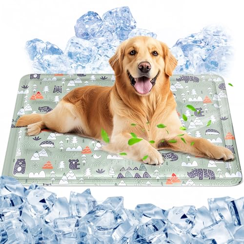 Ninonly Kühlmatte Hunde 50 X 65cm Kühlmatte für Hunde Katze Haustier Eismatte Selbstkühlende mit Ungiftiges Gel Selbst Kühlende wasserdichte Hundematte für Drinnen und Draußen Tier Ninonly Kühlmatte Hunde 50 X 65cm Kühlmatte für Hunde Katze Haustier Eismatte Selbstkühlende mit Ungiftiges Gel Selbst Kühlende wasserdichte Hundematte für Drinnen und Draußen Tier von Ninonly