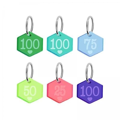 Nishiyuenyi 2X Maschenmarkierer mit Zahlen, Verriegelung, Maschenmarkierer, Leichte DIY Herstellung von Strickwerkzeugen, Häkelmarkierer Ringbeschläge Aus Acryl Nishiyuenyi 2X Maschenmarkierer mit Zahlen, Verriegelung, Maschenmarkierer, Leichte DIY Herstellung von Strickwerkzeugen, Häkelmarkierer Ringbeschläge Aus Acryl von Nishiyuenyi