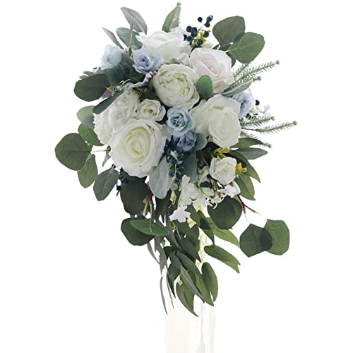 Nishiyuenyi Brautstrauß mit Wasserfall Und Künstlichen Rosen, Nishiyuenyi Brautstrauß mit Wasserfall Und Künstlichen Rosen, von Nishiyuenyi