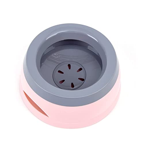 Wassernapf für Hunde, Anti-Schwapp Fressnapf Hund Unterwegs, Spritzsicherer Wassernapf 750ml, Kein Verschütten Auslaufsicher Hundenapf Reise Trinknapf Wasserspender für Katzen Haustiere (rosa) von Nisone