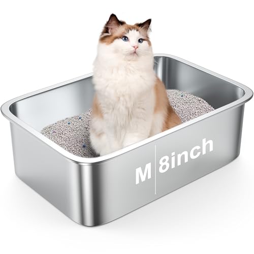Nisrada Edelstahl Katzenklo Katzentoilette,Große Metall Katzenklo Katzentoilette,Leicht zu Reinigen,Antihaft-Toilette für Innen und Außen Katzen(Medium) Nisrada Edelstahl Katzenklo Katzentoilette,Große Metall Katzenklo Katzentoilette,Leicht zu Reinigen,Antihaft-Toilette für Innen und Außen Katzen(Medium) von Nisrada