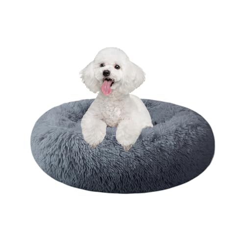 Nisrada Hundebett für kleine, mittelgroße und große Hunde, 50cm, waschbar, rund, gemütlich, weich, Haustierbett für Welpen und Kätzchen, mit Rutschfester Unterseite Nisrada Hundebett für kleine, mittelgroße und große Hunde, 50cm, waschbar, rund, gemütlich, weich, Haustierbett für Welpen und Kätzchen, mit Rutschfester Unterseite von Nisrada