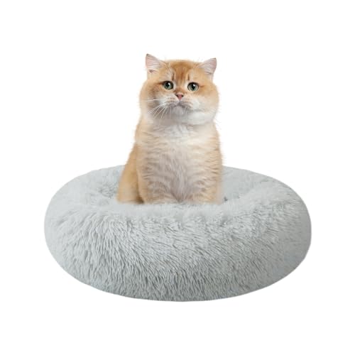 Katzenbetten für Hauskatzen, 39,9 cm, Hundebett für kleine, mittelgroße und große Hunde, waschbares, rundes Haustierbett für Welpen und Kätzchen mit rutschfester Unterseite Katzenbetten für Hauskatzen, 39,9 cm, Hundebett für kleine, mittelgroße und große Hunde, waschbares, rundes Haustierbett für Welpen und Kätzchen mit rutschfester Unterseite von Nisrada