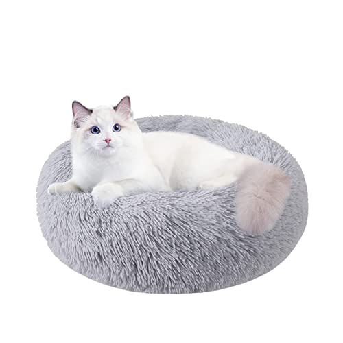 Nisrada Katzenbetten für Indoor-Katzen, 50cm, Hundebett für kleine Melium-große Hunde, waschbares, rundes Haustierbett für Welpen und Kätzchen, mit Rutschfester Unterseite Nisrada Katzenbetten für Indoor-Katzen, 50cm, Hundebett für kleine Melium-große Hunde, waschbares, rundes Haustierbett für Welpen und Kätzchen, mit Rutschfester Unterseite von Nisrada