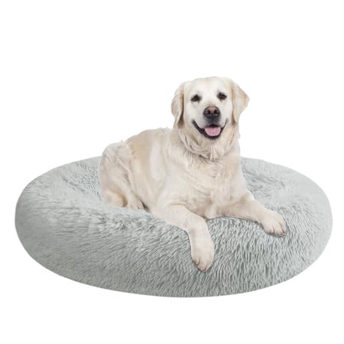 Nisrada Hundebett für kleine, mittelgroße und große Hunde, 80cm, waschbar, rund, gemütlich, weich, Haustierbett für Welpen und Kätzchen, mit Rutschfester Unterseite Nisrada Hundebett für kleine, mittelgroße und große Hunde, 80cm, waschbar, rund, gemütlich, weich, Haustierbett für Welpen und Kätzchen, mit Rutschfester Unterseite von Nisrada