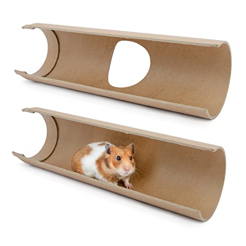 Niteangel Kreativer & Composable Hamstertunnel – DIY & Build Unique Tube Burrow als Versteck für kleine Tiere wie Hamster, Maus, Rennmäuse, Mäuse (halbes Tunnel-Set) von Niteangel