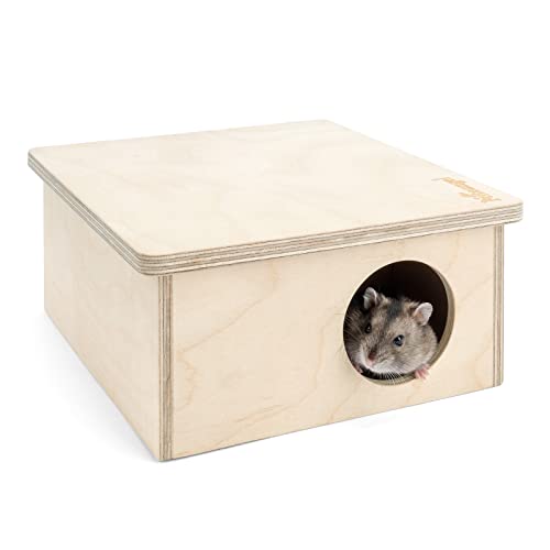 Niteangel Hamster 2-Kammer-Versteck - 2 Zimmer Waldhaus für Hamster, Mäuse, Rennmäuse, Mäuse oder andere Kleintiere, Small - For Dwarf Hamster von Niteangel