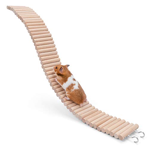 Niteangel Hamster Hängebrücke Spielzeug - Lange Kletterleiter für Zwerghamster, Mäuse, Gerbils und andere kleine Tiere (25.6L x 3W) von Niteangel