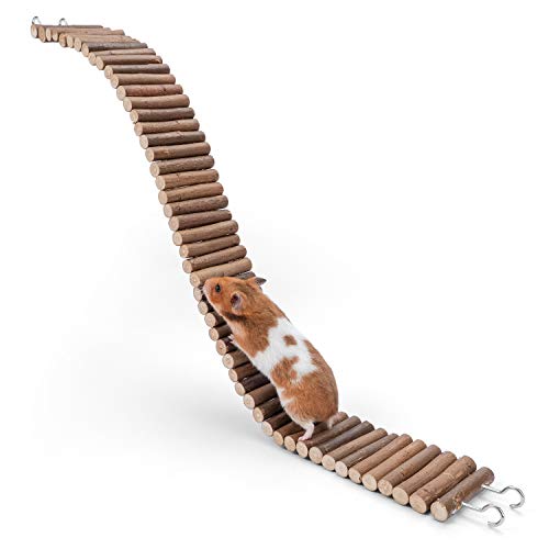 Niteangel Hamster Hängebrücke Spielzeug - Lange Kletterleiter für Zwerghamster, Mäuse, Gerbils und andere kleine Tiere (25.6L x 2.8W) von Niteangel
