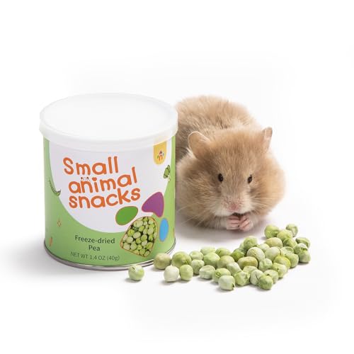 Niteangel Hamster-Snacks und Leckerlis Spielzeug - Natürlicher Leckerbissen für Zwerghamster, Syrische Hamster, Robo Hamster, Gerbils, Mäuse, Degus oder (Freeze-Dried PEA - 1.4oz (40g)) von Niteangel