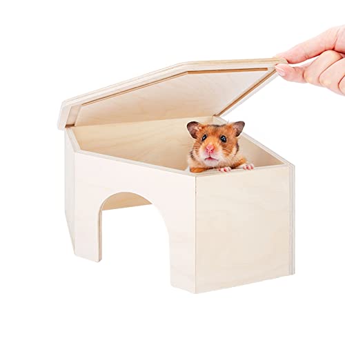 Niteangel Birkenkammer-Labyrinth-Hamsterversteck – kleine Haustiere, Waldhaus, Lebensräume, Dekoration für Hamster, Mäuse, Rennmäuse, Mäuse, Mäuse, Mäuse, Mäuse, Mäuse von Niteangel