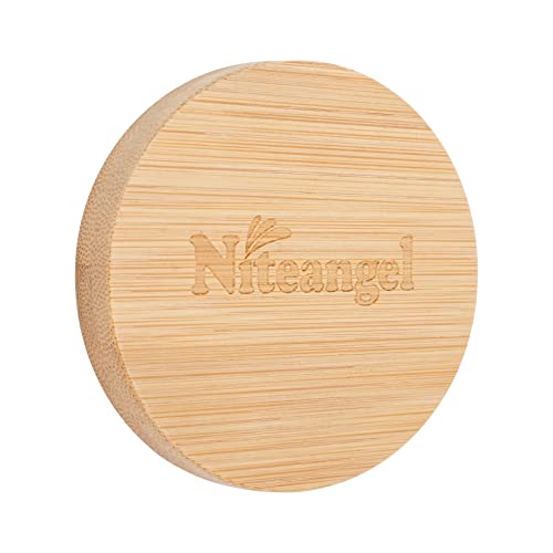 Niteangel Hamsterrad-Zubehör, passend für superleise, Acryl, Wolke, Holz (Bambus-Logo-Abdeckung, groß) von Niteangel