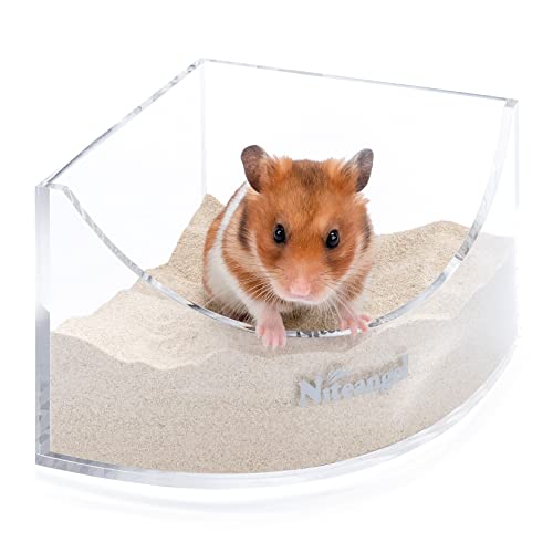 Niteangel Kleintiersandbad-Box - Acryl-Kleintier-Sandbad-Dusche & Sandgruben-Behälter für Hamster, Mäuse, Lemminge, Gerbils oder andere kleine Haustiere von Niteangel