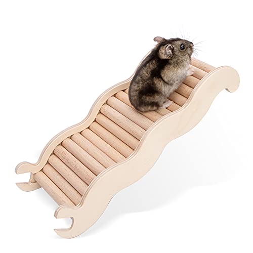 Niteangel Hamster Klettern Spielzeug Holz Leiter Brücke Hamster Rennmaus Mäuse und kleine Tiere (M) von Niteangel