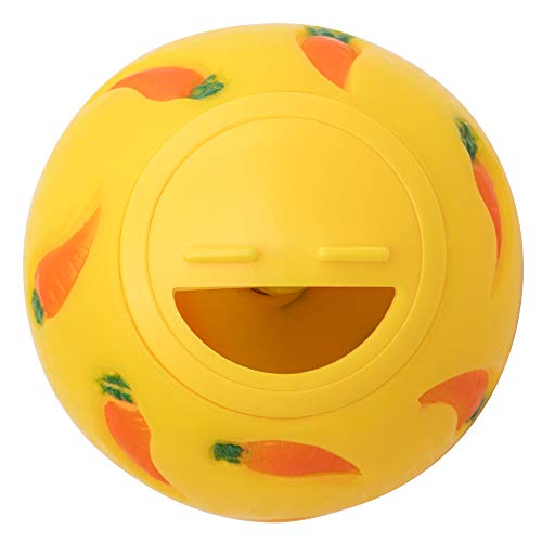 Niteangel Leckerli-Ball, Snackball für kleine Tiere (klein, gelb) von Niteangel
