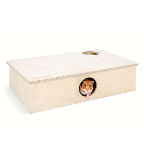 Niteangel Mehrkammer Hamsterhaus Labyrinth - Mehrzimmer-Verstecke und Tunnel-Erkundungsspielzeug für Hamster, Gerbils, Mäuse und Lemminge (6-Zimmer Groß) von Niteangel
