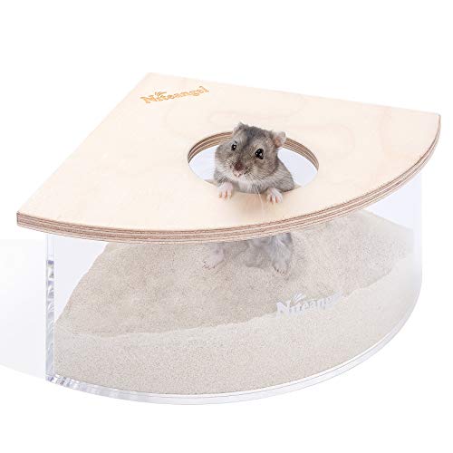 Niteangel Kleintiersandbad-Box - Acryl-Kleintier-Sandbad-Dusche & Sandgruben-Behälter für Hamster, Mäuse, Lemminge, Gerbils oder andere kleine Haustiere von Niteangel