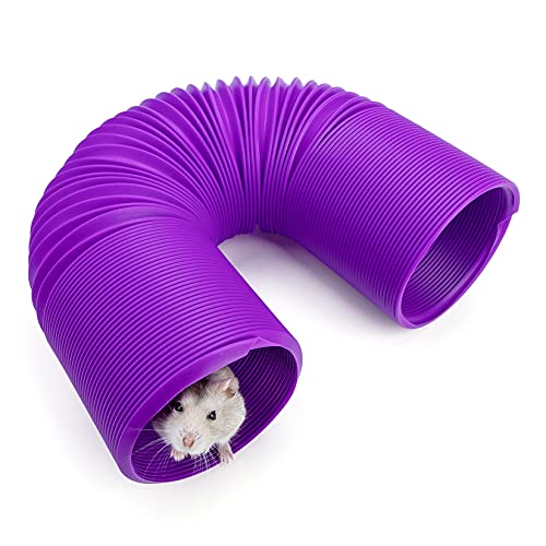 Niteangel Tunnel für kleine Haustiere, 99 x 10 cm, für ausgewachsene Frettchen und Ratten, violett von Niteangel