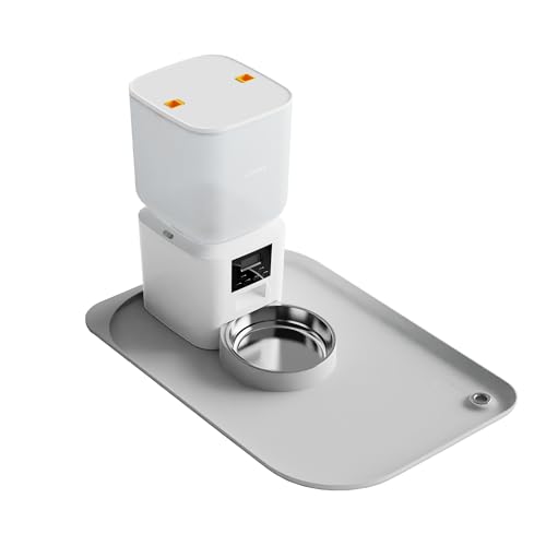 Hunde- und Katzenmatte für Futter und Wasser - Nityers Hundefuttermatte für Böden wasserdicht mit Tasche, hohe erhöhte Kanten, dickeres BPA-freies Silikon, Haustier-Futtermatte für Napf, automatischer Hunde- und Katzenmatte für Futter und Wasser - Nityers Hundefuttermatte für Böden wasserdicht mit Tasche, hohe erhöhte Kanten, dickeres BPA-freies Silikon, Haustier-Futtermatte für Napf, automatischer von Nityers