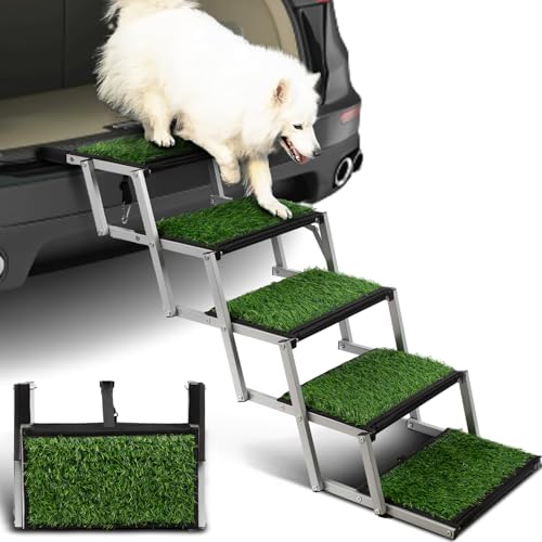 Hundetreppe für Autos Gras 5 Stufen von Niubya