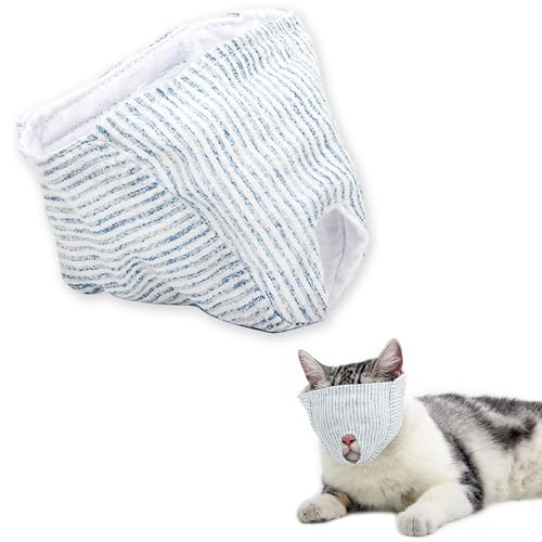 Niuhong Katze Maulkorb Barren Katzenpflege Anti-Beißen Verstellbarer Atmungsaktive Verhindern Beißen Kauen Gesichtsschutz Klare Weicher Katze Baden Pflege Rasieren Schneiden Nägeln (M Stil2) von Niuhong