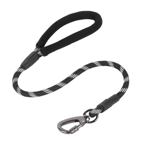 Kurze Hundeleine, 61 cm, robuste Hundeleine mit bequemem, gepolstertem Griff, einfache Kontrolle, stark reflektierende Hundeleine für mittelgroße und starke Hunde Kurze Hundeleine, 61 cm, robuste Hundeleine mit bequemem, gepolstertem Griff, einfache Kontrolle, stark reflektierende Hundeleine für mittelgroße und starke Hunde von Niuoppy