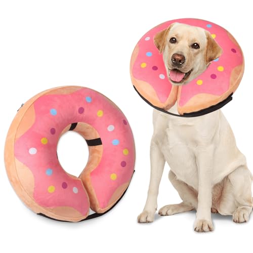 Niuoppy Aufblasbares Hunde- und Katzenhalsband, schützendes Genesungshalsband, verhindert Lecken (Pink S) Niuoppy Aufblasbares Hunde- und Katzenhalsband, schützendes Genesungshalsband, verhindert Lecken (Pink S) von Niuoppy