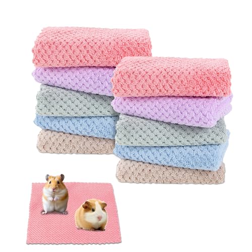 Niuoppy Meerschweinchen-Fleecedecke, Kleintier-Plüschbett, weiche Hamsterkäfig-Einlagen, waschbar, für Kaninchen, Kaninchen, Chinchilla, Eichhörnchen, Igel, Hamster (Stil A) von Niuoppy