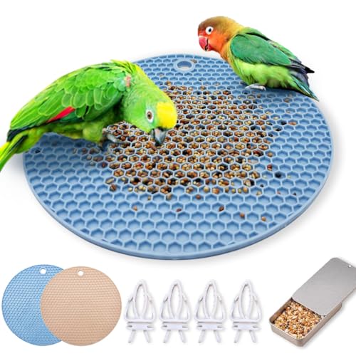 Niwaes 7-teiliges Vogel-Puzzle-Spielzeug-Set aus Silikon, für Vögel, langsames Füttern, Papageienkäfig, Futterclip, Vogelanreicherung, Futterspielzeug, für Sittiche, Nymphensittiche, Wellensittiche, Niwaes 7-teiliges Vogel-Puzzle-Spielzeug-Set aus Silikon, für Vögel, langsames Füttern, Papageienkäfig, Futterclip, Vogelanreicherung, Futterspielzeug, für Sittiche, Nymphensittiche, Wellensittiche, von Niwaes